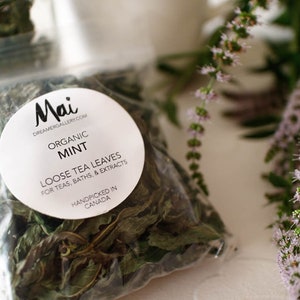 Organic Mint, Product of Canada, Dried Mint Leaves, Homegrown Herbs, Mint for Herbal Teas, Extracts, Tinctures image 8