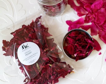 Organic Peony, Product of Canada, Dried Petals