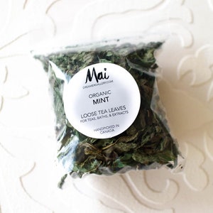 Organic Mint, Product of Canada, Dried Mint Leaves, Homegrown Herbs, Mint for Herbal Teas, Extracts, Tinctures image 5