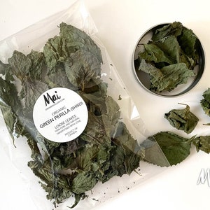 Organic Green Perilla, Shiso Leaves, Product of Canada, Dried Leaves, Homegrown Herbs zdjęcie 7