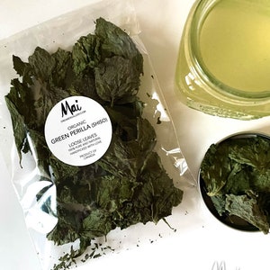 Organic Green Perilla, Shiso Leaves, Product of Canada, Dried Leaves, Homegrown Herbs zdjęcie 3