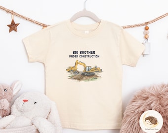 Big Brother Under Construction Shirt, Big Brother Announcement, Construction Vehicle T-Shirt