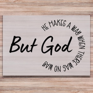 But God DTF Print Christian Direct to Film Transfer Ready to Press Heat Transfer
