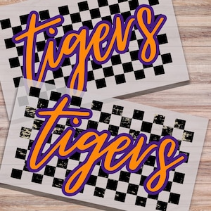 Tigers Sports Team DTF Print School Mascot Direct to Film Transfer For Sports Mom&#39;s High School Sports Team Sports Heat Transfer