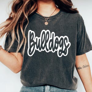 Bulldogs DTF Print Bulldogs Mascot for Sports Team Direct to Film Prints Ready to Press College Sports Transfer