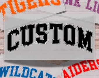 Custom School Mascot Varsity DTF Print Ready to Press