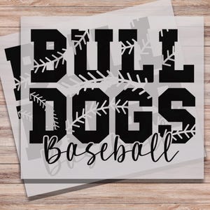 Bulldogs DTF Print Bulldogs Mascot for Sports Team Direct to Film Prints Ready to Press College Sports Transfer