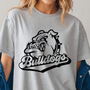 Bulldogs DTF Print Bulldogs Mascot for Sports Team Direct to Film Prints Ready to Press College Sports Transfer