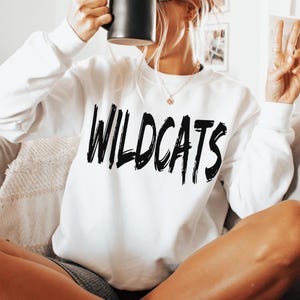 Personalized Wildcats DTF Transfer Custom Color Wildcat School Mascot Direct to Film Transfer Wildcat Sports Team Heat Transfer