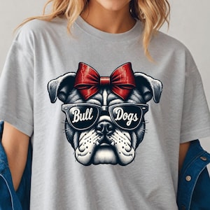 Bulldogs DTF Print Bulldogs Mascot for Sports Team Direct to Film Prints Ready to Press College Sports Transfer