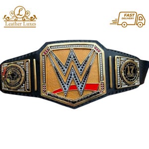 John Cena 17 Time Undisputed Championship Belt Replica Wrestling Title Belt Brass Diecast WWE Fan Collectible Wrestling Gift for Him