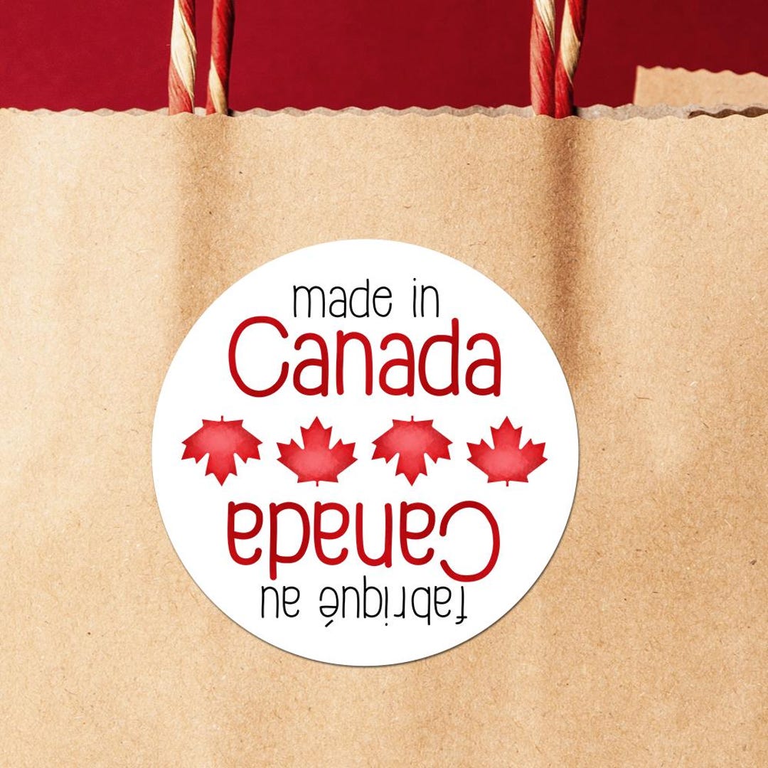 Stickers - Made In/ Fabrique Au Canada Bilingual Français - 1.625 ...