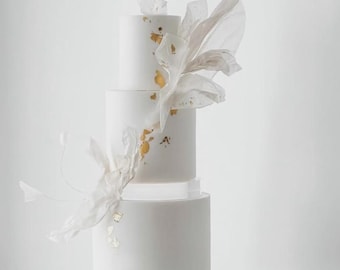 SHIPS FROM EU -  no customs charge. 30mm Round Clear Ultra Polished Acrylic Cake Spacer