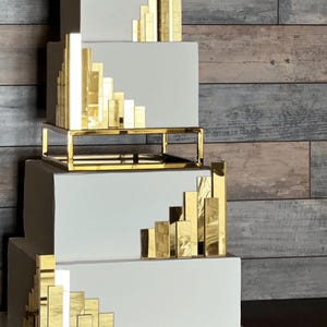 Metallic cakescheider - 10" - rechthoek