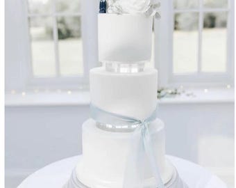 Séparateur de gâteau en acrylique ultra-brillant – espaceur transparent – rehausseur de gâteau mariage – accessoire pâtisserie
