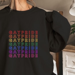Rainbow Pride Sweatshirt: Unisex LGBTQ Pullover
