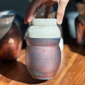 Ceramic Vase Raku Pottery