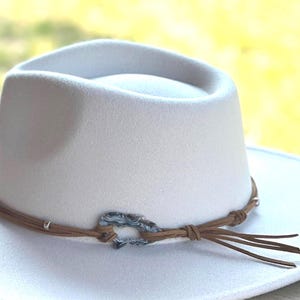 Agate Cowboy Hat Band: Adjustable Western Hat Wrap
