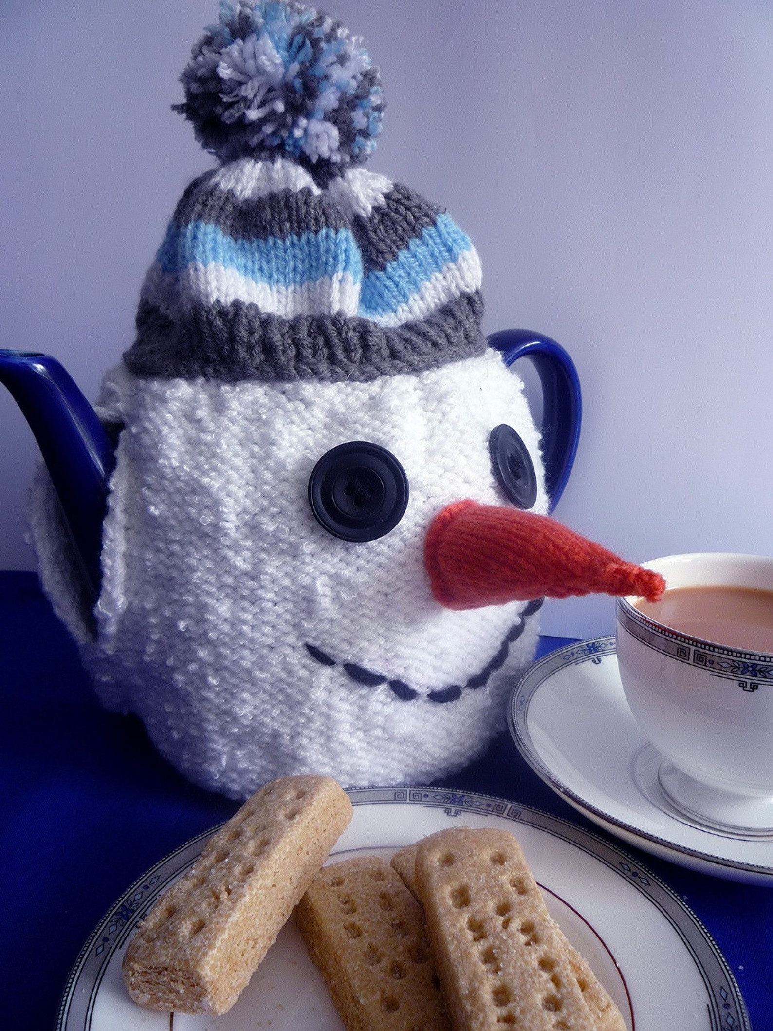 Knitting Pattern for SNOWMAN TEA COSY Pdf Etsy