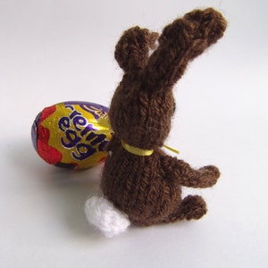 KNITTING PATTERN easter basket creme egg cover Chick & Bunny image 7