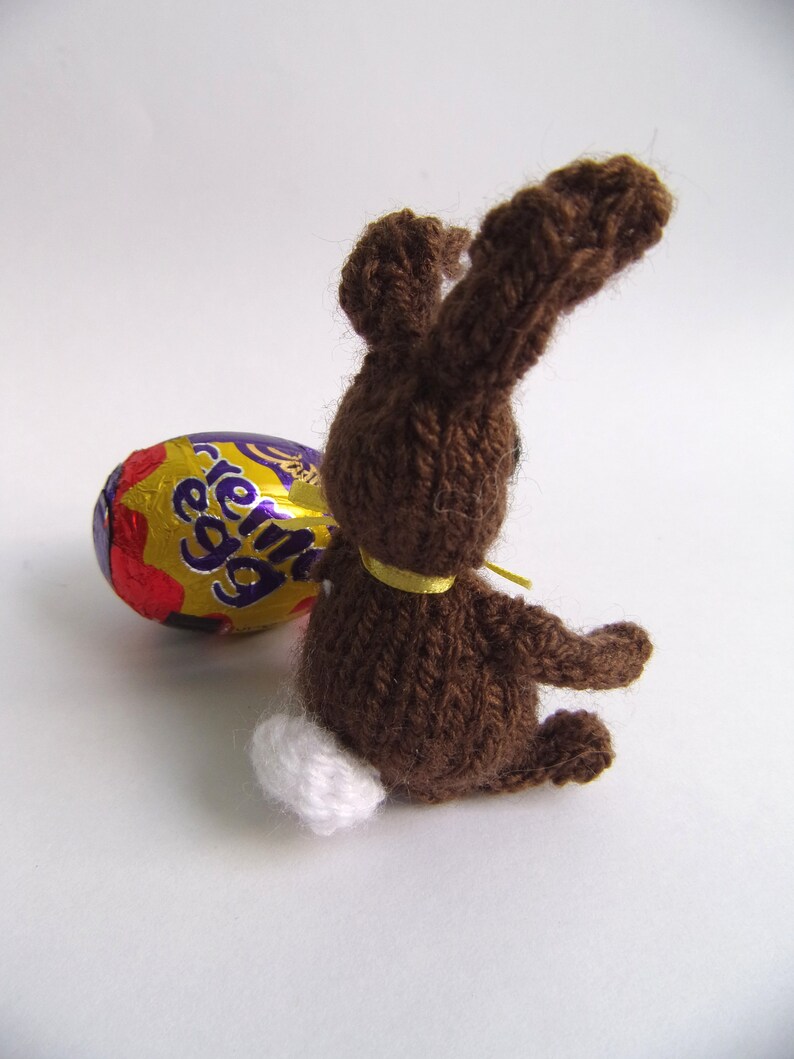 KNITTING PATTERN easter basket creme egg cover Chick & Bunny image 7