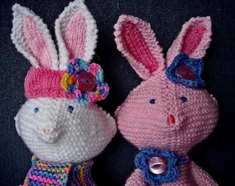 knitting pattern for HAPPY HIPPY BUNNY