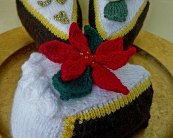 Knitting Pattern CHRISTMAS Wedding CELEBRATION CAKE pdf