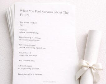 Graduation Open When Letters | Encouragement Gift for College Graduate PDF