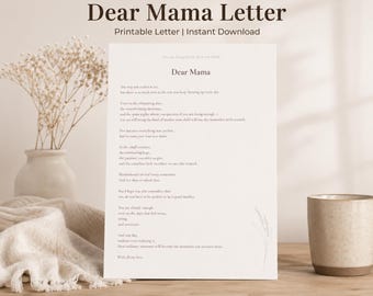 Dear Mama Letter | Encouragement for Motherhood (Digital Download)