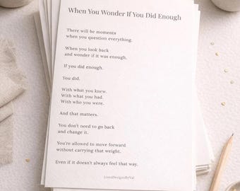 Open When Letters FOR MOM FROM Daughter | Emotional Printable Gift