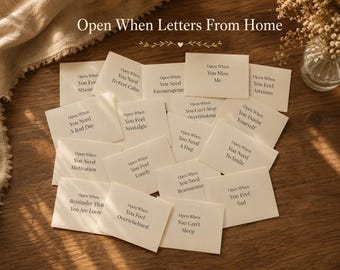 Open When Letters From Home, Comfort Gift Box, College Student Care Package