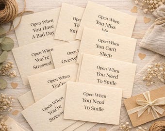 Open When Letters Gift Box | Romantic Long Distance Gift for Boyfriend or Girlfriend