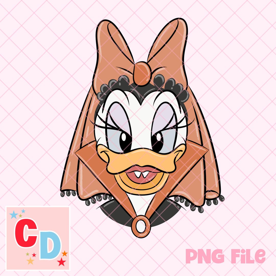 デイジーダックのハロウィーン、吸血鬼PNG、デジタルプリント、昇華プリント、シャツのデザイン。 - Etsy 日本, image size:1080x1080