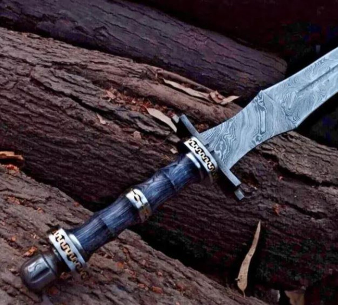 Hand Forged Viking Personalized Damascus Steel Sword | Custom Fantasy ...
