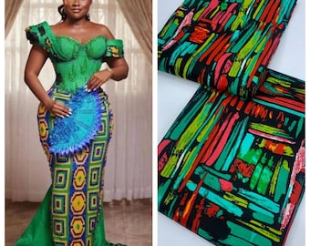 AFRICAN PRINT DRESS,Ankara Dress, Church dress Cotton AfricanFabric Long short sleeve,African Print Dress Party Dress,special Occasion Dress