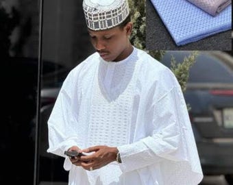 African agbada  set for men, african clothing African Wax pant top men,LACE pant set men clothing, African print custom men wedding wears