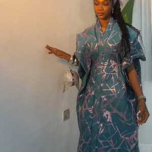 AFRICAN PRINT DRESS,Ankara Dress, Church dress Cotton AfricanFabric Long short sleeve,African Print Dress Party Dress,special Occasion Dress