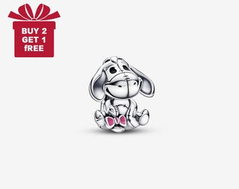 Collier Médaille Cœur Flottant Winnie L'Ourson Argenté - Disney - Neuf