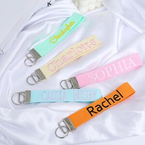 Llavero bordado, llaveros masculinos, llavero personalizado, llavero de pulsera, llavero con coordenadas, llavero con monograma, llavero de muñeca