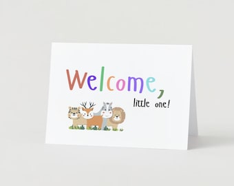 Tarjeta de bienvenida, pequeña