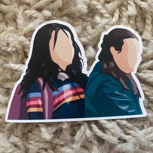 Ellie y Dina - Set de pegatinas de The Last of Us.
