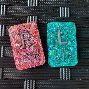 NEW GLITTER Xray Markers Lead Initial Rad Tech Gift Set