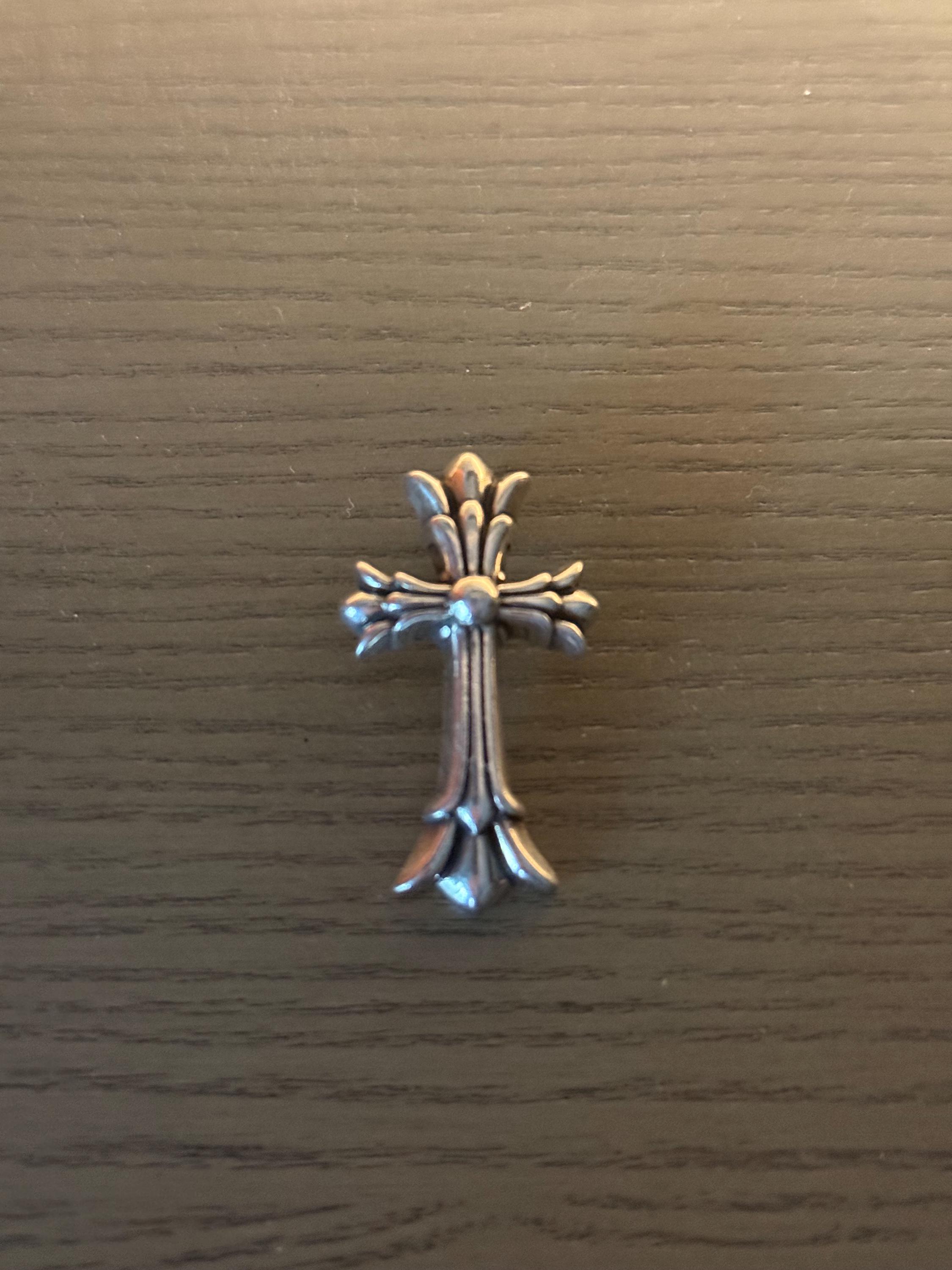 Chrome Cross Charm - Etsy Chrome Cross Charm - Etsy