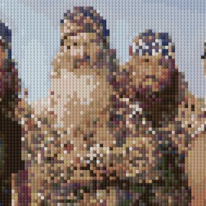 Duck Dynasty portrait counted Cross Stitch Pattern