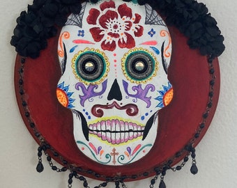 Day of the Dead original Kunst - Rot