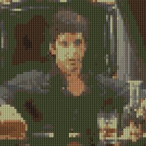 Tony Montana clip from Scarface counted Cross Stitch Pattern Al Pacino