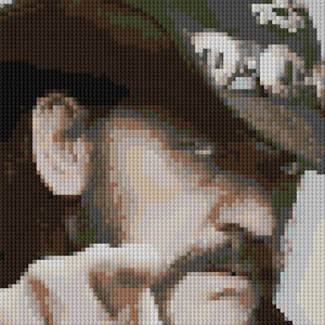 portrait of Lemmy Kilmister counted Cross Stitch Pattern Motorhead