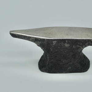 Miniature Steel Anvil: Hand-Forged, Desk Paperweight, Rustic Office Gift & Home Decor