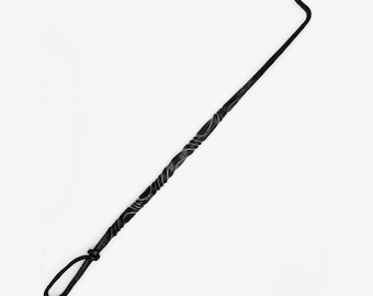 Steel BBQ Flipper: Hand-Forged Zig-Zag Meat Turner (18.5 inches)