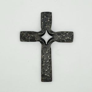 Steel Cross: Hand-Forged Frederick's Design, Gothic and Religious Unique Home Wall Decor